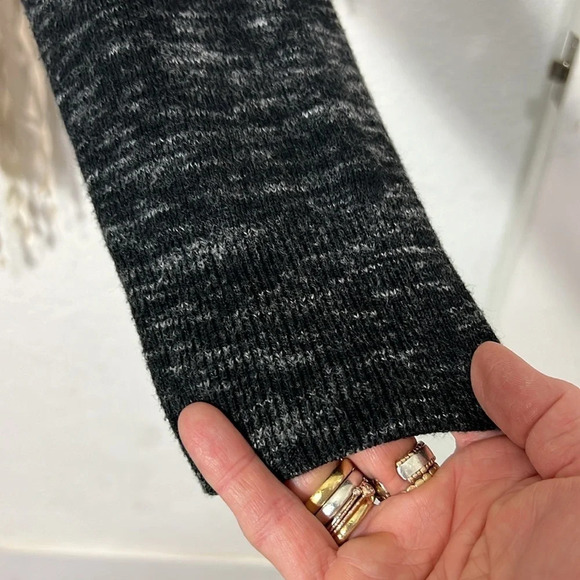 Bonobos Cotton/Cashmere Gray Variegated Knit Quarter Zip Pullover Size M - Picture 3 of 9